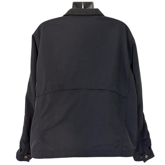 Vintage Pacific Trail Black Nylon Zip Front Utility Jacket Size XXL - Picture 2 of 7